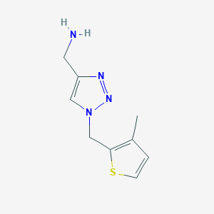 (1-((3-methylthiophen-2-yl)methyl)-1H-1,2,3-triazol-4-yl)methanamine