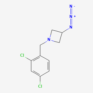 molecular formula C10H10Cl2N4 B1476011 3-Azido-1-(2,4-dichlorobenzyl)azetidine CAS No. 2098062-72-5