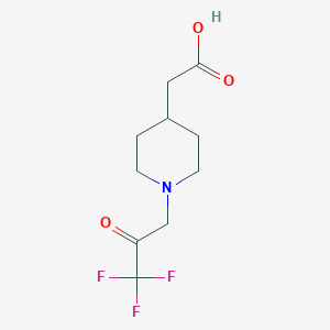 2-(1-(3,3,3-Trifluoro-2-oxopropyl)piperidin-4-yl)acetic acid