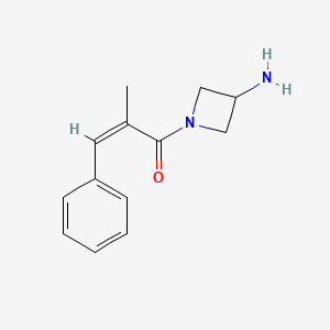 molecular formula C13H16N2O B1476021 (Z)-1-(3-aminoazetidin-1-yl)-2-methyl-3-phenylprop-2-en-1-one CAS No. 2089542-47-0