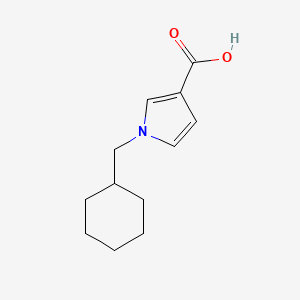molecular formula C12H17NO2 B1476023 1-(cyclohexylmethyl)-1H-pyrrole-3-carboxylic acid CAS No. 1870332-94-7