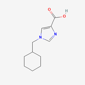 molecular formula C11H16N2O2 B1476024 1-(环己基甲基)-1H-咪唑-4-羧酸 CAS No. 1693614-02-6