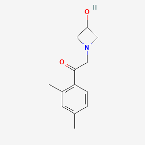 molecular formula C13H17NO2 B1476025 1-(2,4-Dimethylphenyl)-2-(3-hydroxyazetidin-1-yl)ethan-1-one CAS No. 1858064-63-7