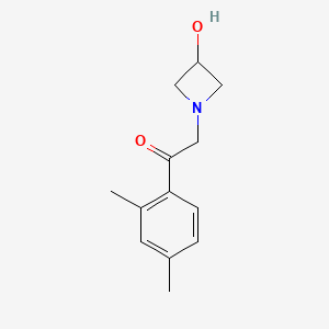 molecular formula C13H17NO2 B1476025 1-(2,4-二甲苯基)-2-(3-羟基氮杂环丁烷-1-基)乙烷-1-酮 CAS No. 1858064-63-7