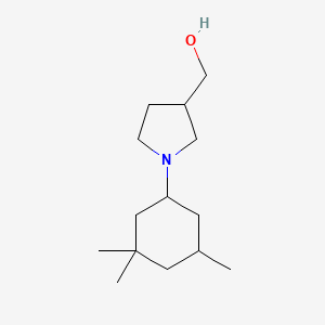 molecular formula C14H27NO B1476030 (1-(3,3,5-Trimethylcyclohexyl)pyrrolidin-3-yl)methanol CAS No. 2098012-88-3