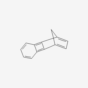 molecular formula C13H8 B14760300 Tetracyclo[8.2.1.0~2,9~.0~3,8~]trideca-1(12),2,4,6,8,10-hexaene CAS No. 252-49-3