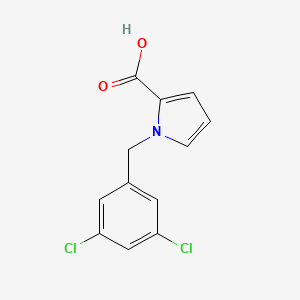 molecular formula C12H9Cl2NO2 B1476031 1-(3,5-dichlorobenzyl)-1H-pyrrole-2-carboxylic acid CAS No. 2098078-89-6