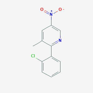 molecular formula C12H9ClN2O2 B14760334 2-(2-Chlorophenyl)-3-methyl-5-nitropyridine CAS No. 906463-06-7