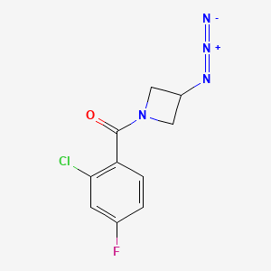 molecular formula C10H8ClFN4O B1476035 (3-Azidoazetidin-1-yl)(2-chloro-4-fluorophenyl)methanone CAS No. 2097978-00-0