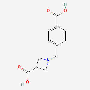 1-(4-Carboxybenzyl)azetidine-3-carboxylic acid