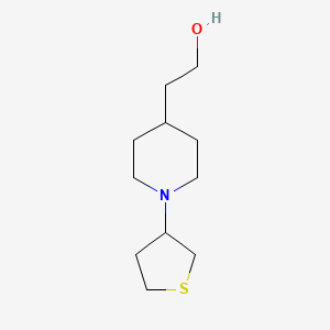 2-(1-(Tetrahydrothiophen-3-yl)piperidin-4-yl)ethan-1-ol