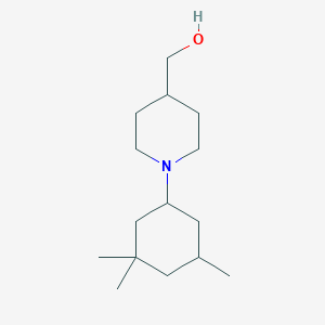 molecular formula C15H29NO B1476046 (1-(3,3,5-三甲基环己基)哌啶-4-基)甲醇 CAS No. 2098012-85-0