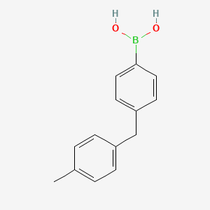 molecular formula C14H15BO2 B14760462 (4-(4-Methylbenzyl)phenyl)boronic acid 