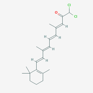 molecular formula C21H28Cl2O B14760485 Dichloro-all-trans-retinone 