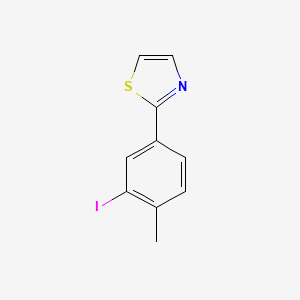 molecular formula C10H8INS B14760495 2-(3-Iodo-4-methylphenyl)thiazole CAS No. 903522-16-7