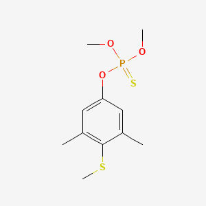 Phosphorothioic acid, O-(3,5-dimethyl-4-(methylthio)phenyl) O,O-dimethyl ester