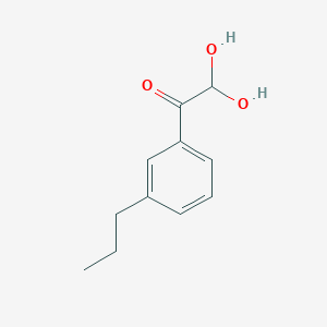 2,2-Dihydroxy-1-(3-propylphenyl)ethanone