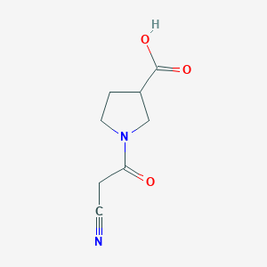 1-(2-Cyanoacetyl)pyrrolidine-3-carboxylic acid