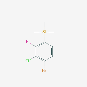 (4-Bromo-3-chloro-2-fluorophenyl)trimethylsilane