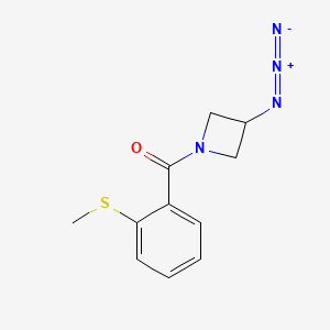 molecular formula C11H12N4OS B1476055 (3-Azidoazetidin-1-yl)(2-(methylthio)phenyl)methanone CAS No. 2098081-12-8