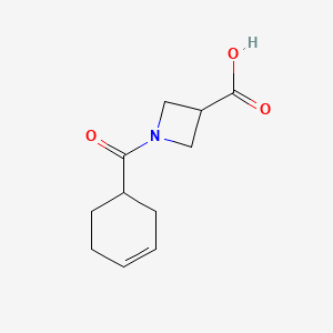 1-(Cyclohex-3-ene-1-carbonyl)azetidine-3-carboxylic acid