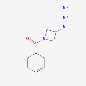 molecular formula C10H14N4O B1476058 (3-Azidoazetidin-1-yl)(cyclohex-3-en-1-yl)methanone CAS No. 2097978-54-4