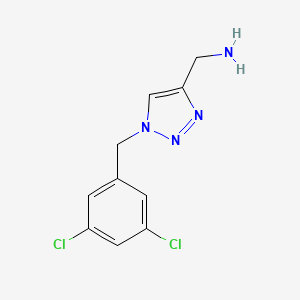 molecular formula C10H10Cl2N4 B1476059 (1-(3,5-dichlorobenzyl)-1H-1,2,3-triazol-4-yl)methanamine CAS No. 2092408-50-7