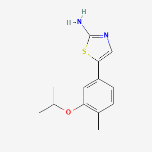 molecular formula C13H16N2OS B14760595 5-(3-Isopropoxy-4-methylphenyl)thiazol-2-amine 