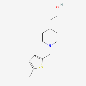 molecular formula C13H21NOS B1476060 2-(1-((5-Methylthiophen-2-yl)methyl)piperidin-4-yl)ethan-1-ol CAS No. 2098079-05-9