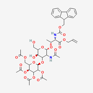 molecular formula C44H54N2O19 B14760611 N-Fmoc-2'3'4'6'-tetra-O-acetyl T Epitope, Threonyl Allyl Ester 