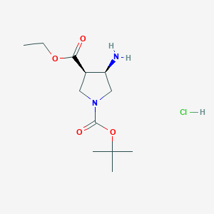 (3R,4R)-1-tert-Butyl 3-ethyl 4-aminopyrrolidine-1,3-dicarboxylate hydrochloride