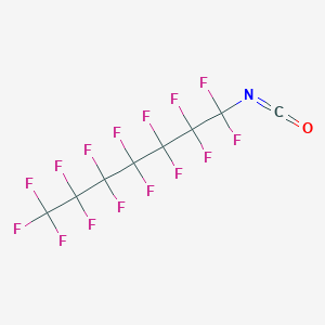 molecular formula C8F15NO B14760627 1,1,1,2,2,3,3,4,4,5,5,6,6,7,7-Pentadecafluoro-7-isocyanatoheptane CAS No. 335-91-1