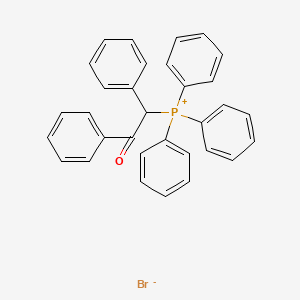 molecular formula C32H26BrOP B14760634 Phosphonium, (2-oxo-1,2-diphenylethyl)triphenyl-, bromide CAS No. 1530-47-8