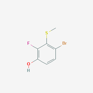 4-Bromo-2-fluoro-3-(methylthio)phenol