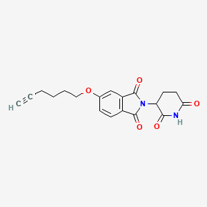 molecular formula C19H18N2O5 B14760693 Thalidomide-5'-O-C4-alkyne 