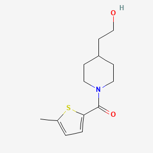 molecular formula C13H19NO2S B1476070 (4-(2-Hydroxyethyl)piperidin-1-yl)(5-methylthiophen-2-yl)methanone CAS No. 2097977-68-7