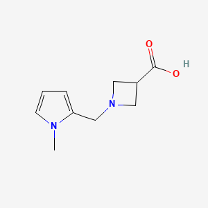 molecular formula C10H14N2O2 B1476071 1-((1-methyl-1H-pyrrol-2-yl)methyl)azetidine-3-carboxylic acid CAS No. 2092724-42-8