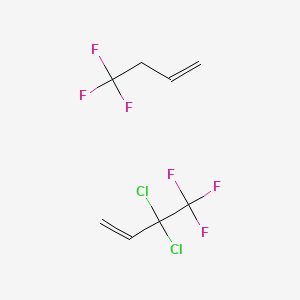 molecular formula C8H8Cl2F6 B14760712 3,3-Dichloro-4,4,4-trifluorobut-1-ene-4,4,4-trifluoro-1-butene 