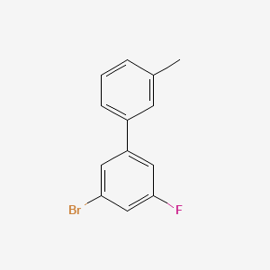 molecular formula C13H10BrF B14760719 3-Bromo-5-fluoro-3'-methyl-1,1'-biphenyl 