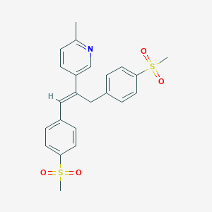 (E)-5-(1,3-Bis(4-(methylsulfonyl)phenyl)prop-1-en-2-yl)-2-methylpyridine