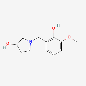 1-(2-Hydroxy-3-methoxybenzyl)pyrrolidin-3-ol