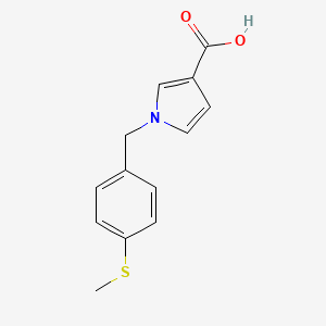 1-(4-(methylthio)benzyl)-1H-pyrrole-3-carboxylic acid