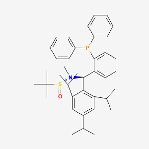 [S(R)]-N-((R)-(2-(Diphenylphosphino)phenyl)(2,4,6-triisopropylphenyl)methyl)-N,2-dimethyl-2-propanesulfinamide