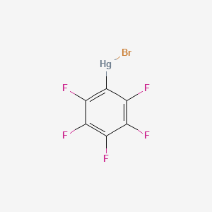 molecular formula C6BrF5Hg B14760793 Bromo(pentafluorophenyl)mercury CAS No. 828-72-8