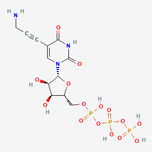 [[(2R,3S,4R,5R)-5-[5-(3-aminoprop-1-ynyl)-2,4-dioxopyrimidin-1-yl]-3,4-dihydroxyoxolan-2-yl]methoxy-hydroxyphosphoryl] phosphono hydrogen phosphate