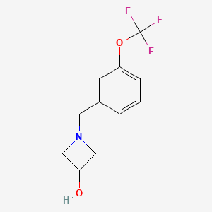 molecular formula C11H12F3NO2 B1476083 1-(3-(Trifluoromethoxy)benzyl)azetidin-3-ol CAS No. 2097977-55-2