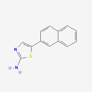 molecular formula C13H10N2S B14760835 5-(Naphthalen-2-yl)thiazol-2-amine 