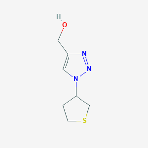 molecular formula C7H11N3OS B1476084 (1-(tetrahydrothiophen-3-yl)-1H-1,2,3-triazol-4-yl)methanol CAS No. 2008499-38-3