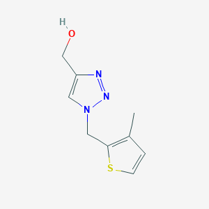 molecular formula C9H11N3OS B1476085 (1-((3-methylthiophen-2-yl)methyl)-1H-1,2,3-triazol-4-yl)methanol CAS No. 2091214-41-2