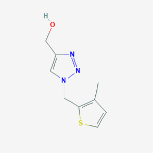 (1-((3-methylthiophen-2-yl)methyl)-1H-1,2,3-triazol-4-yl)methanol